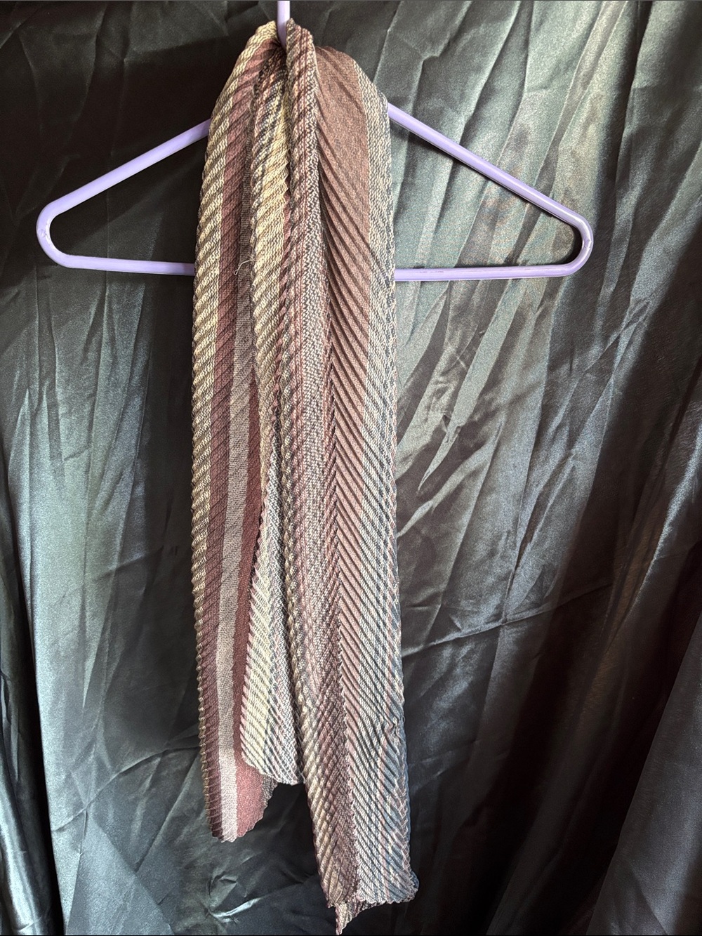 Striped Multicolor Scarf - Neutral Tones